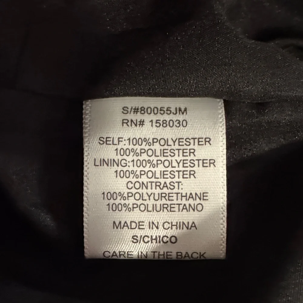 Love Tree Black & White Varsity Jacket B letterman snap closure bomber cropped S - Picture 9 of 12